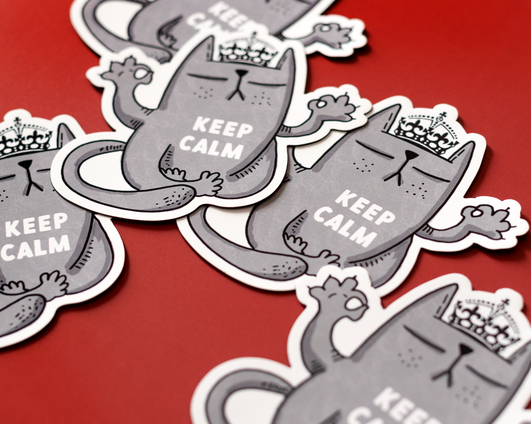 Keep Calm Cat Sticker