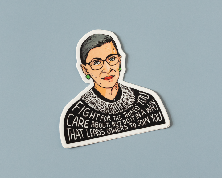 Ruth Bader Ginsburg vinyl sticker