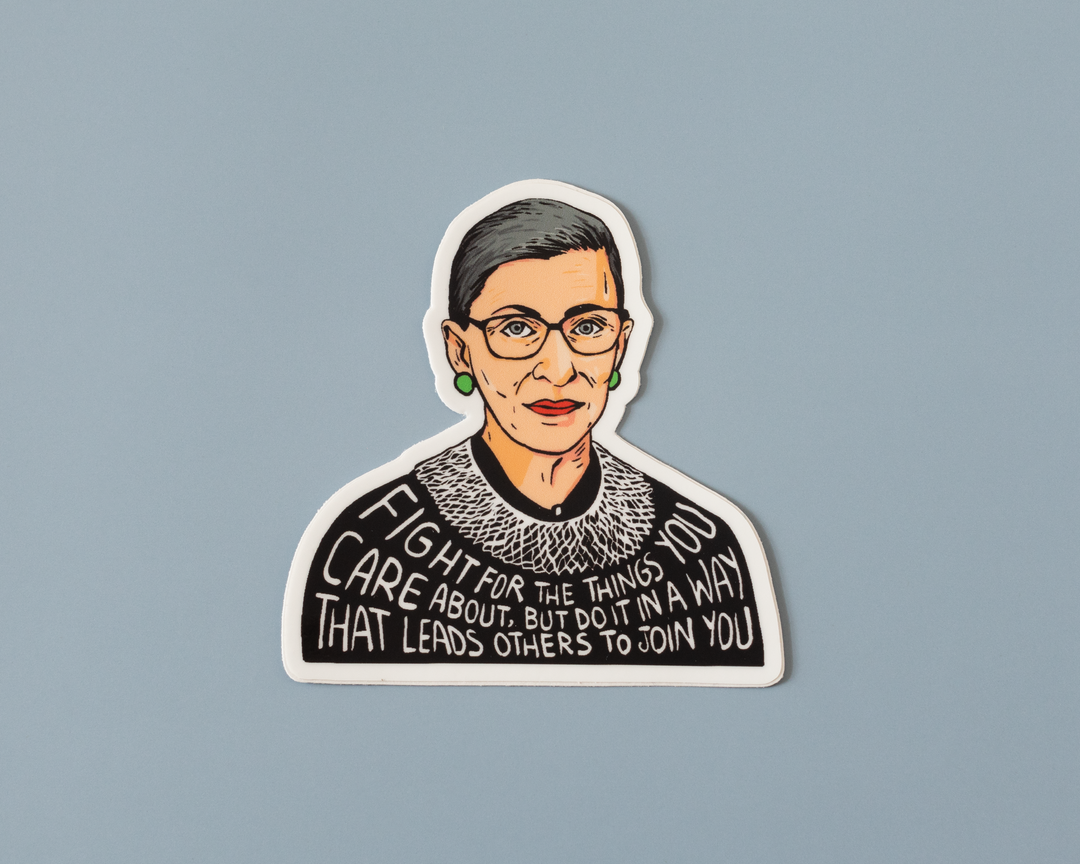 Ruth Bader Ginsburg vinyl sticker