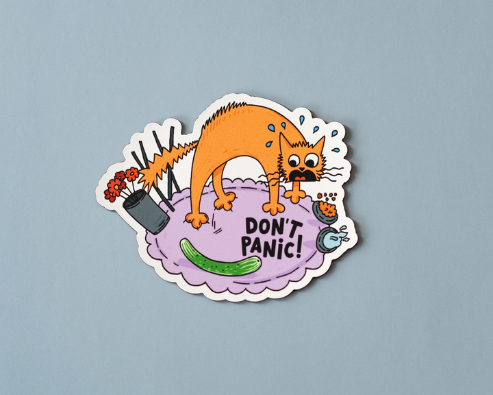 Don't Panic vinyl sticker
