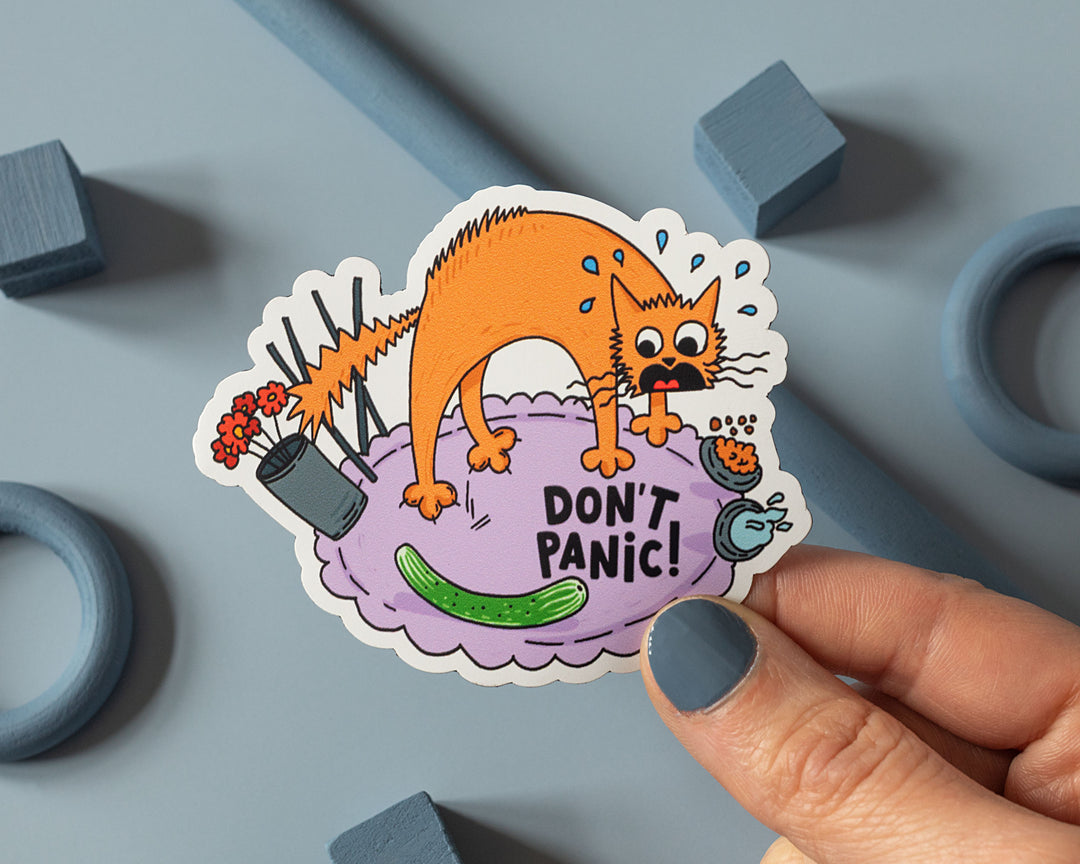 Don't Panic vinyl sticker