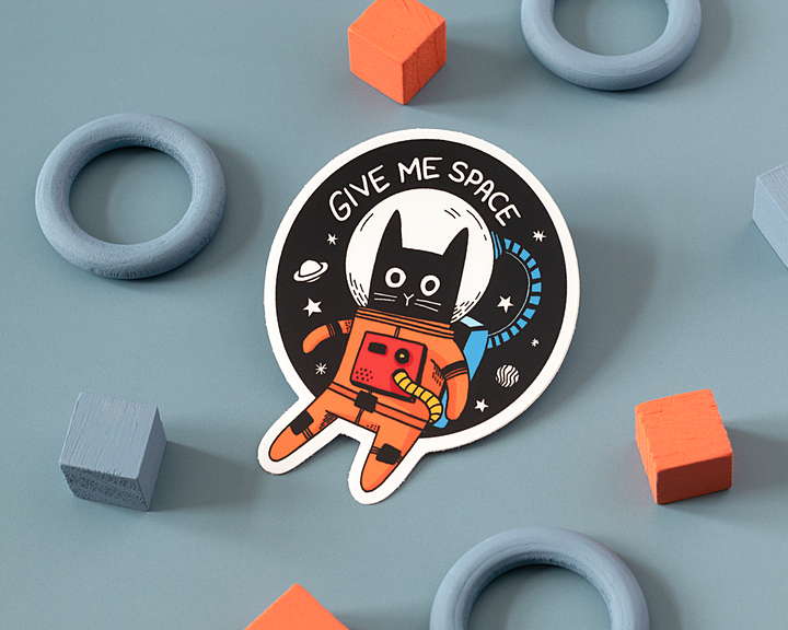 Give Me Space vinyl sticker