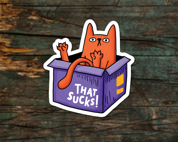 Funny Orange Cat Magnet
