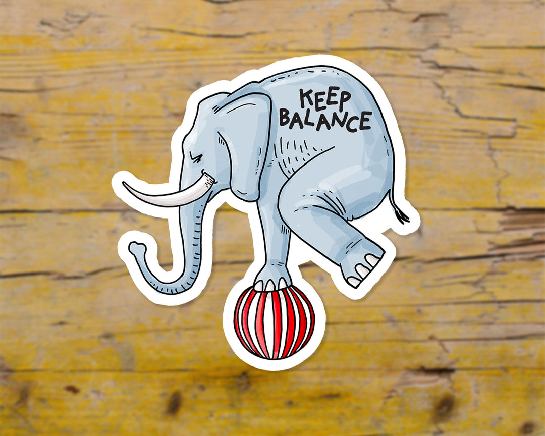 Elephant Positivity Sticker