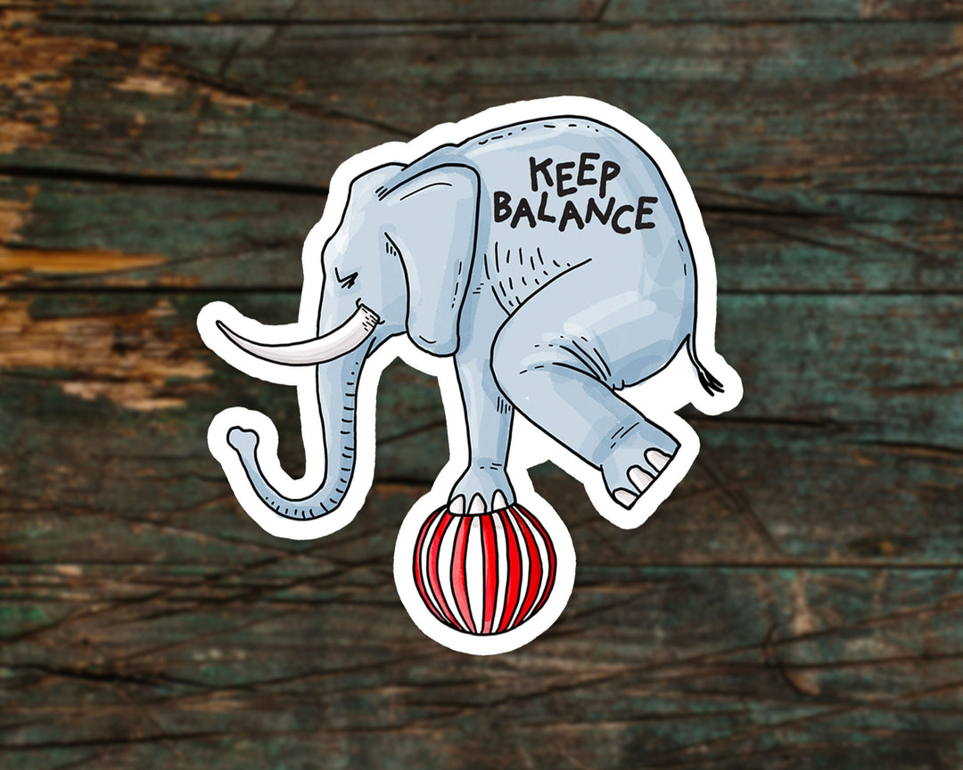 Elephant Positivity Sticker