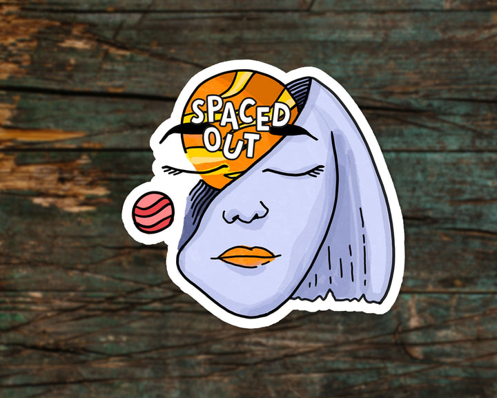 Spaced Out Sticker