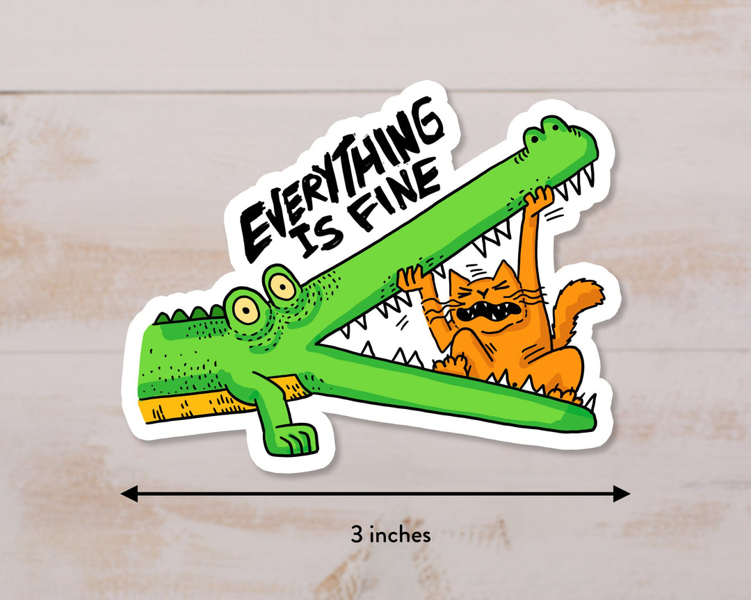 Funny Crocodile Magnet