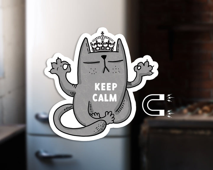 Keep Calm Cat Magnet