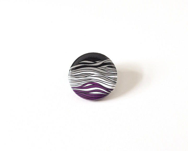 Asexual Pride Flag Button  Pin