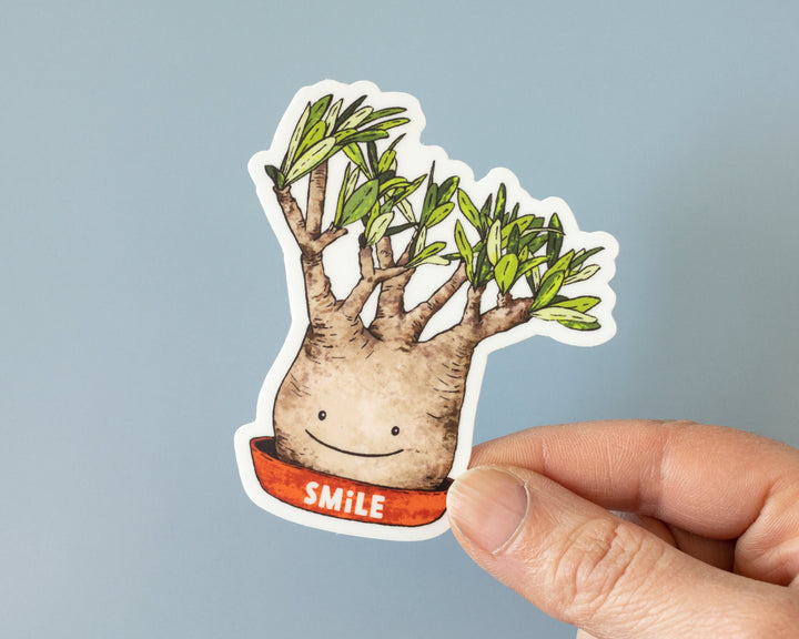 Smiling Plant Sticker