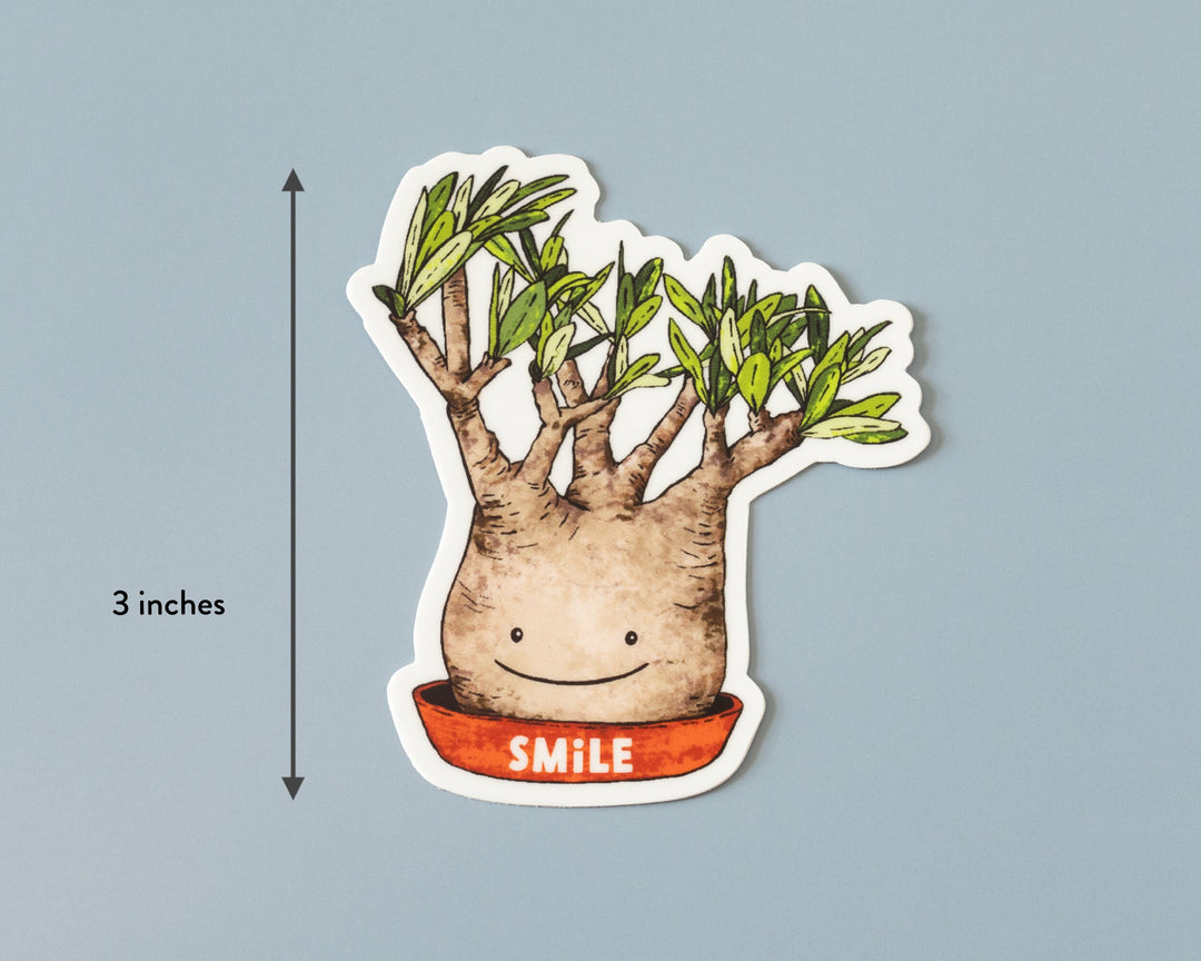 Smiling Plant Sticker