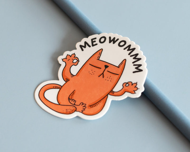 Yoga Cat Sticker