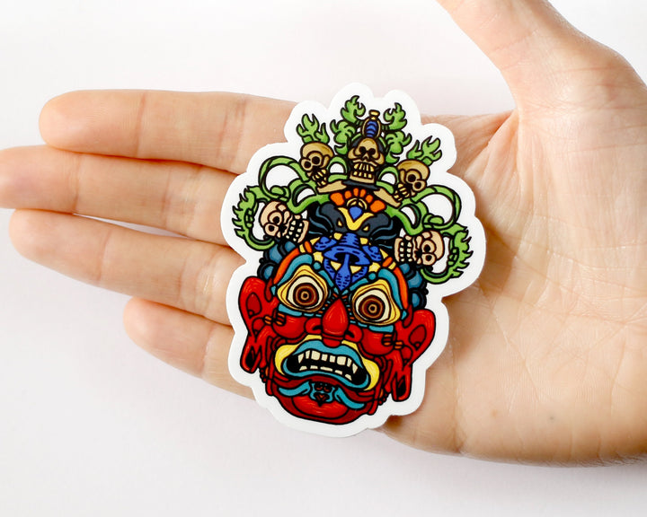 Cool Psychedelic Mask Sticker
