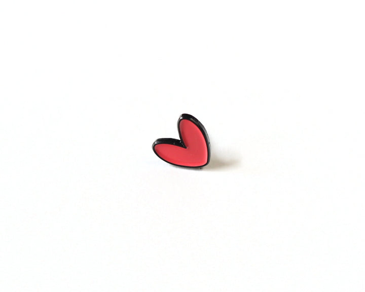 Mini Red Heart Enamel Pin