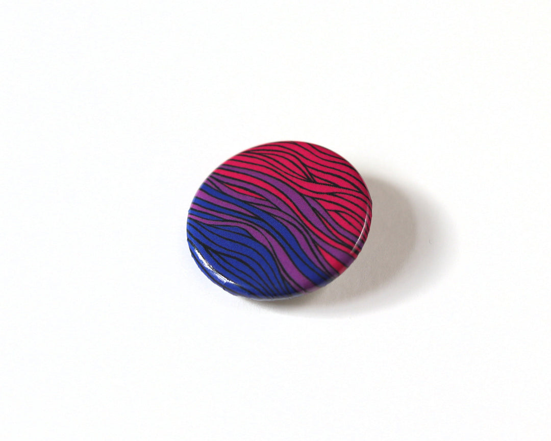 Subtle Bisexual Pride Button Pin