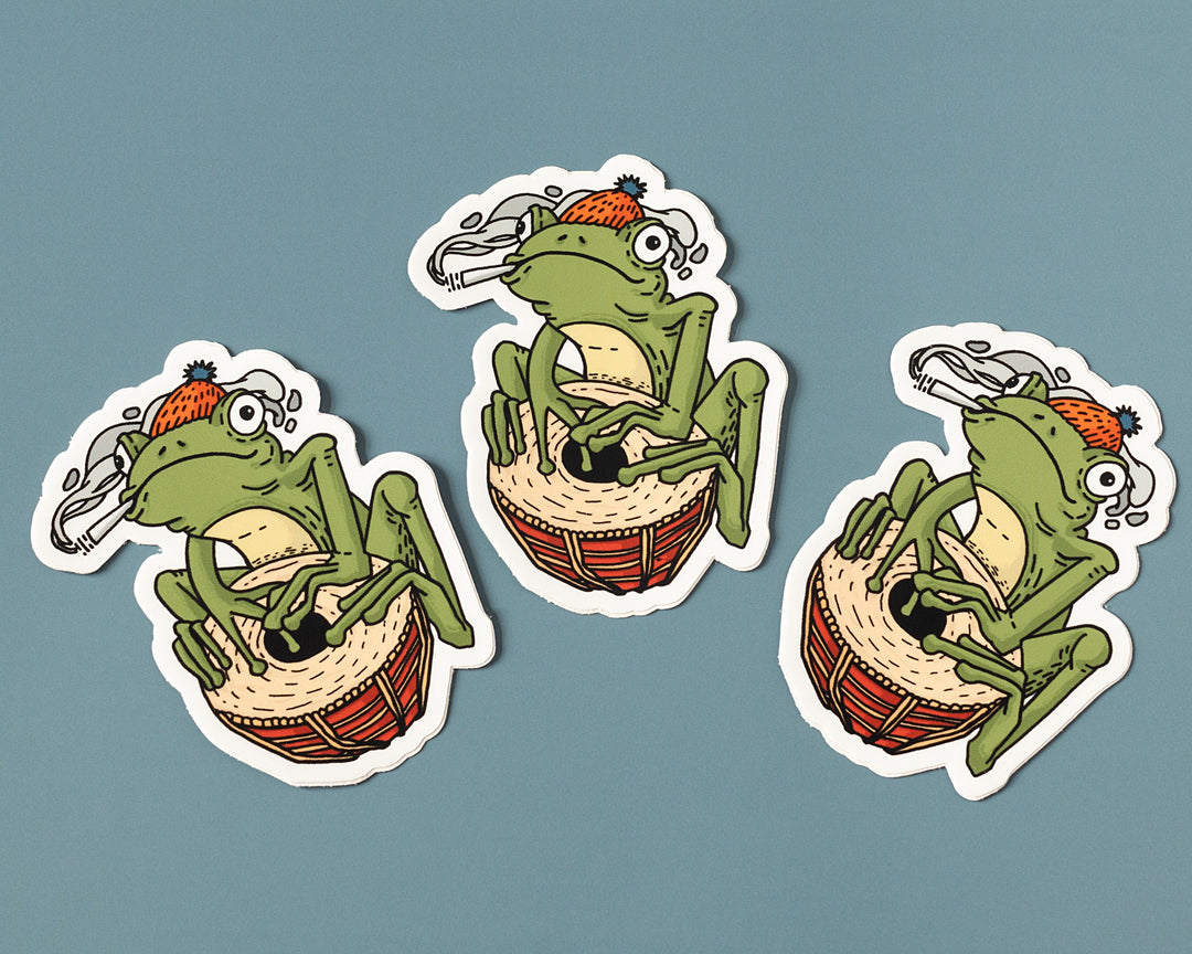 Funny Frog Sticker