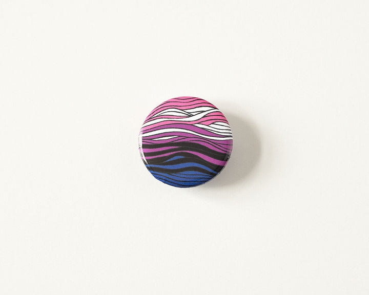 Genderfluid Pride Flag Button Pin