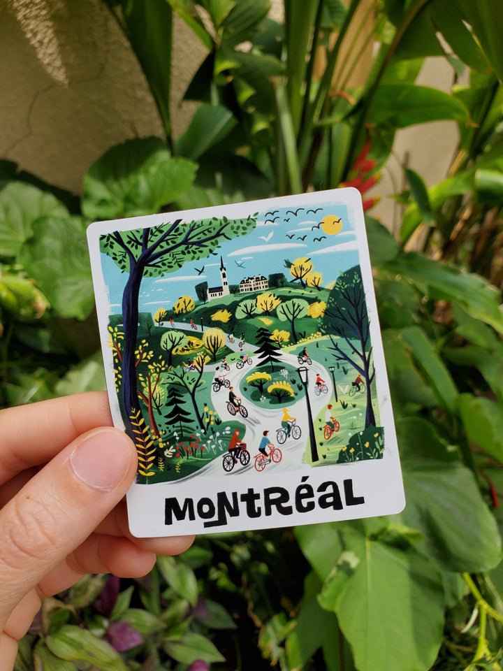 Montreal Cycling Path Sticker