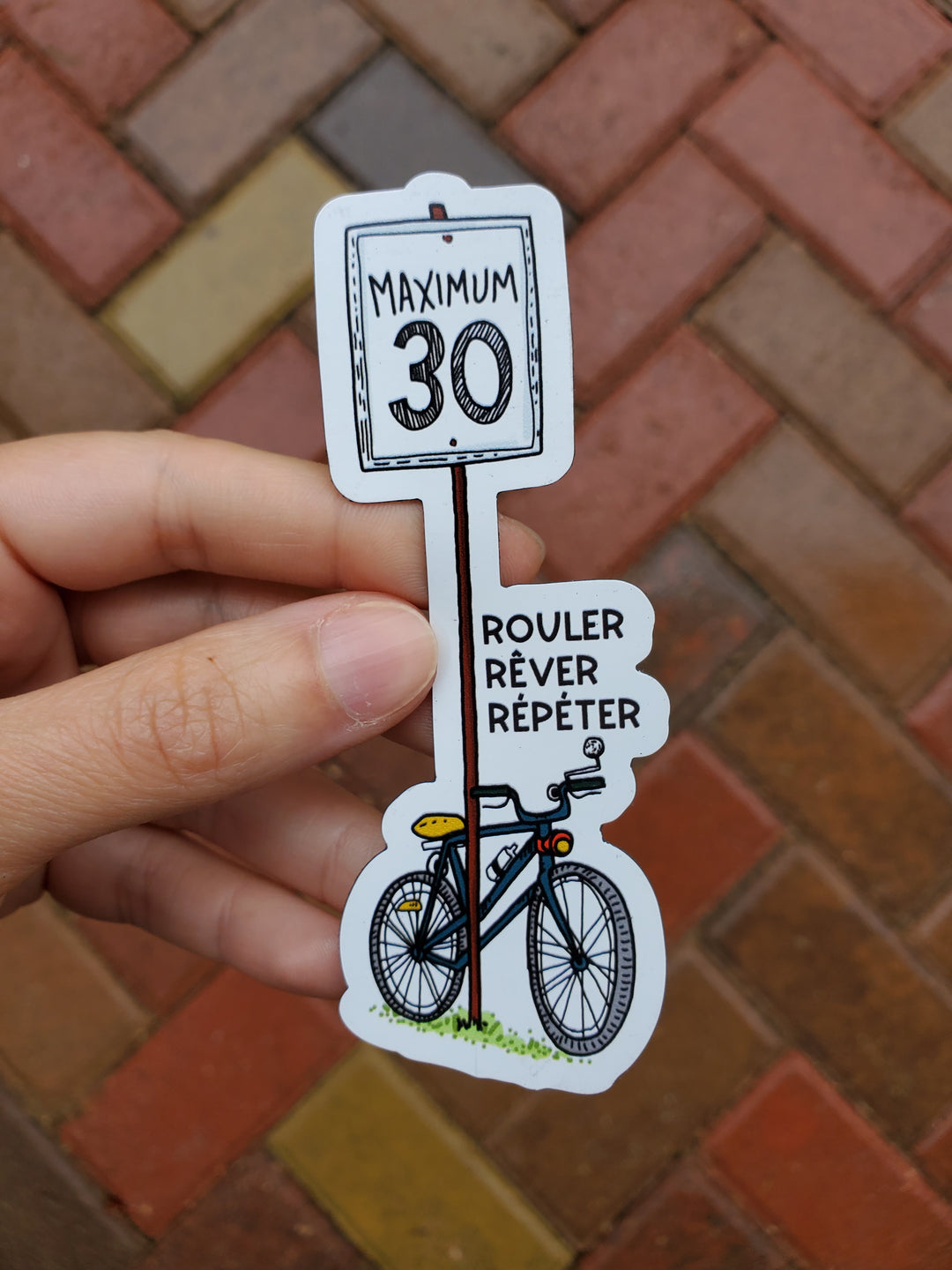 Montreal Bike Path Magnet