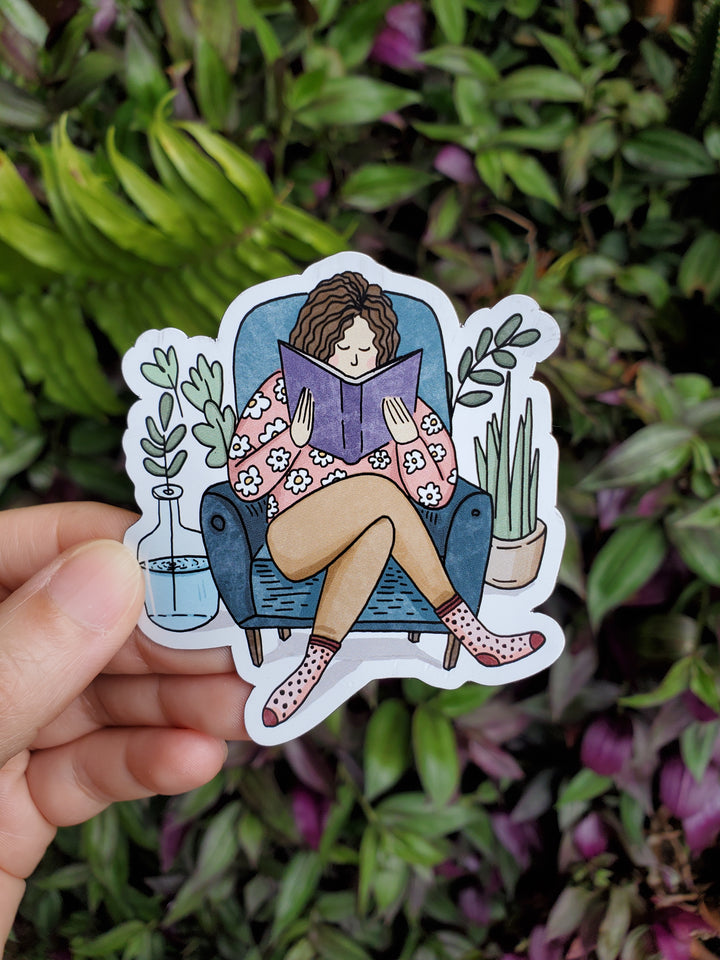 Cozy Reading Magnet