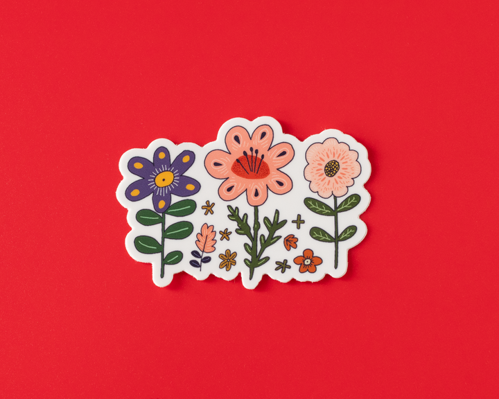Wildflower Vinyl Sticker