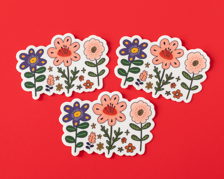 Wildflower Vinyl Sticker
