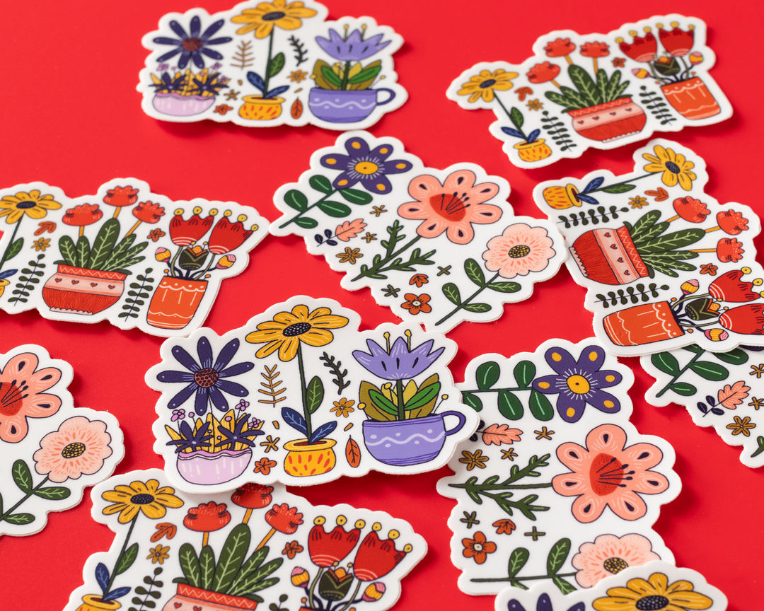 Wildflower Vinyl Sticker