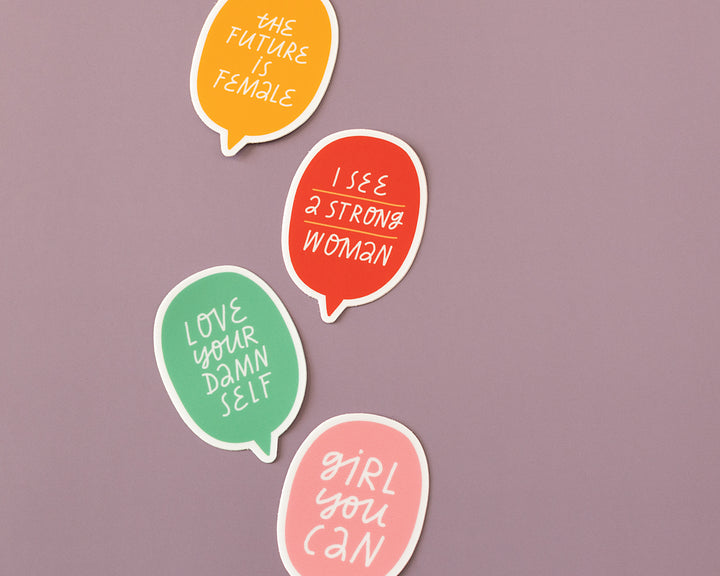 Empowering Quote Stickers