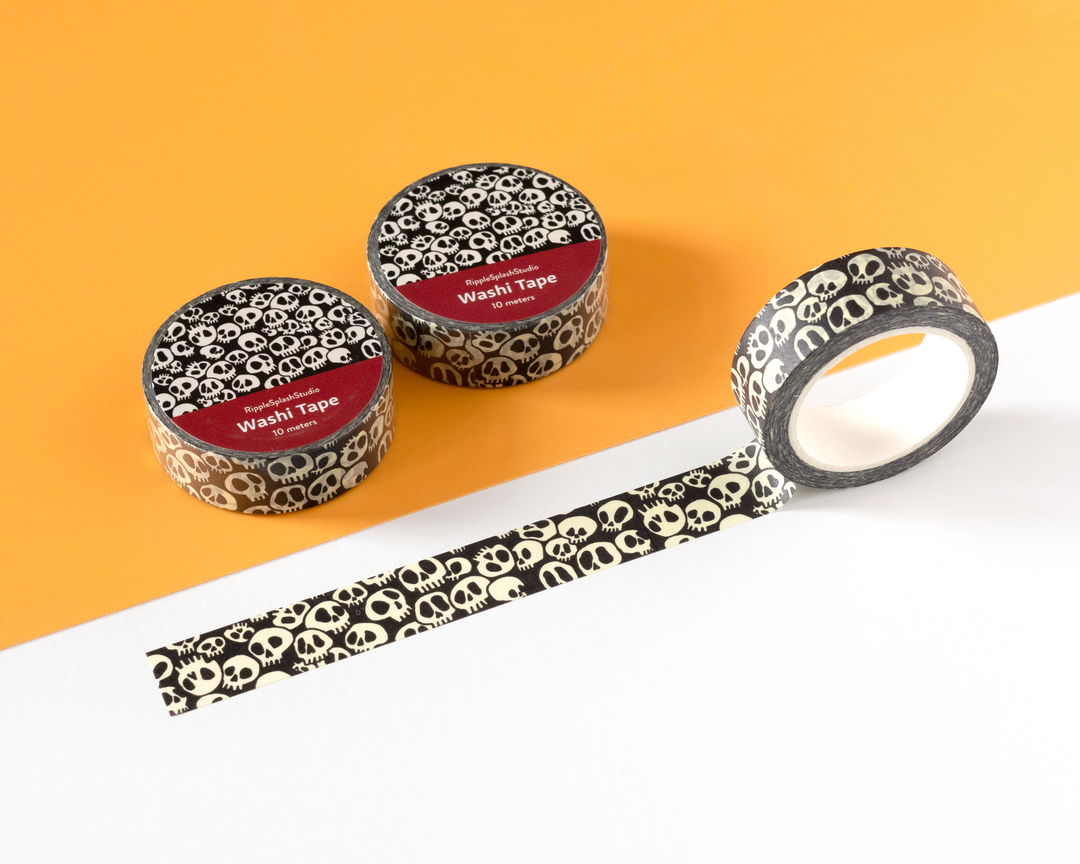 Edgy Skulls Washi Tape