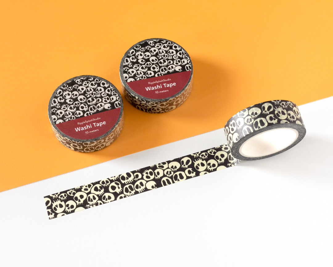 Edgy Skulls Washi Tape