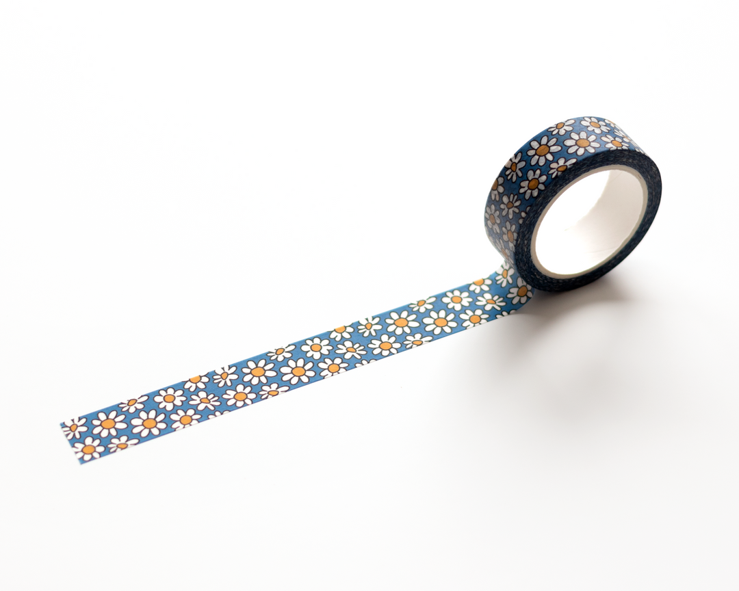 Blue Daisy Washi Tape