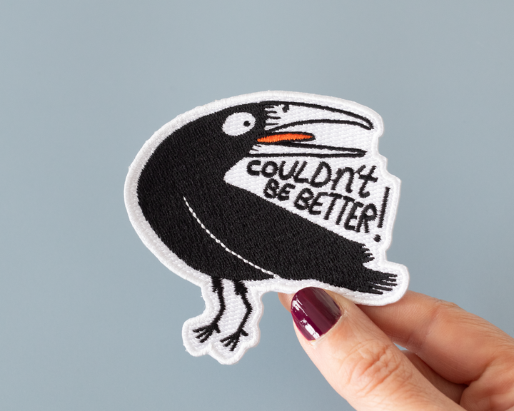 Funny Crow Iron-On Patch