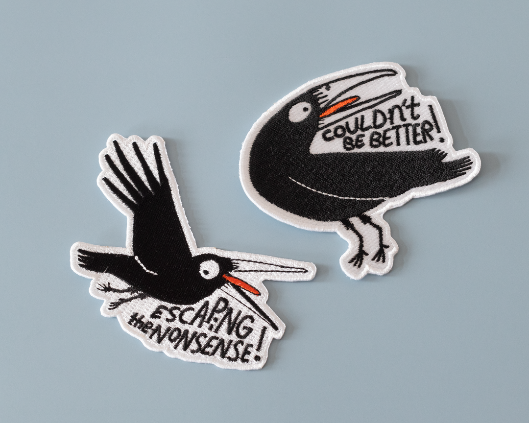 Sarcastic Crow Iron-On Patch