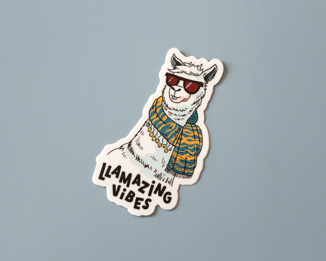 Llamazing Vibes Vinyl Sticker