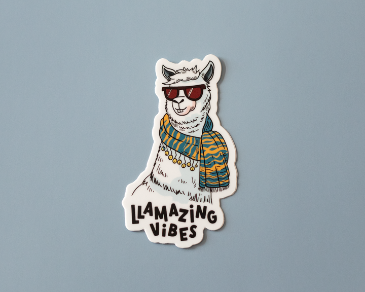 Llamazing Vibes Vinyl Sticker