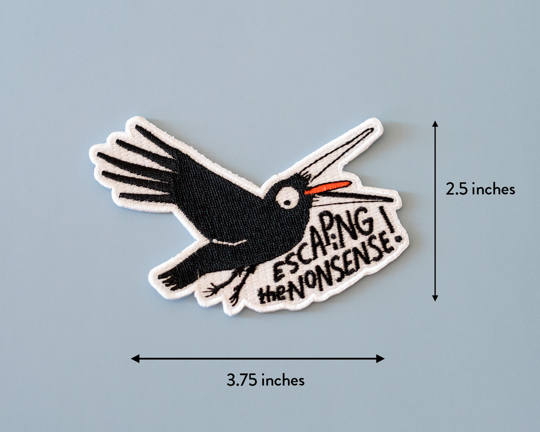 Sarcastic Crow Iron-On Patch