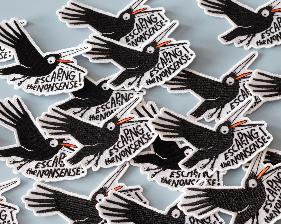 Sarcastic Crow Iron-On Patch