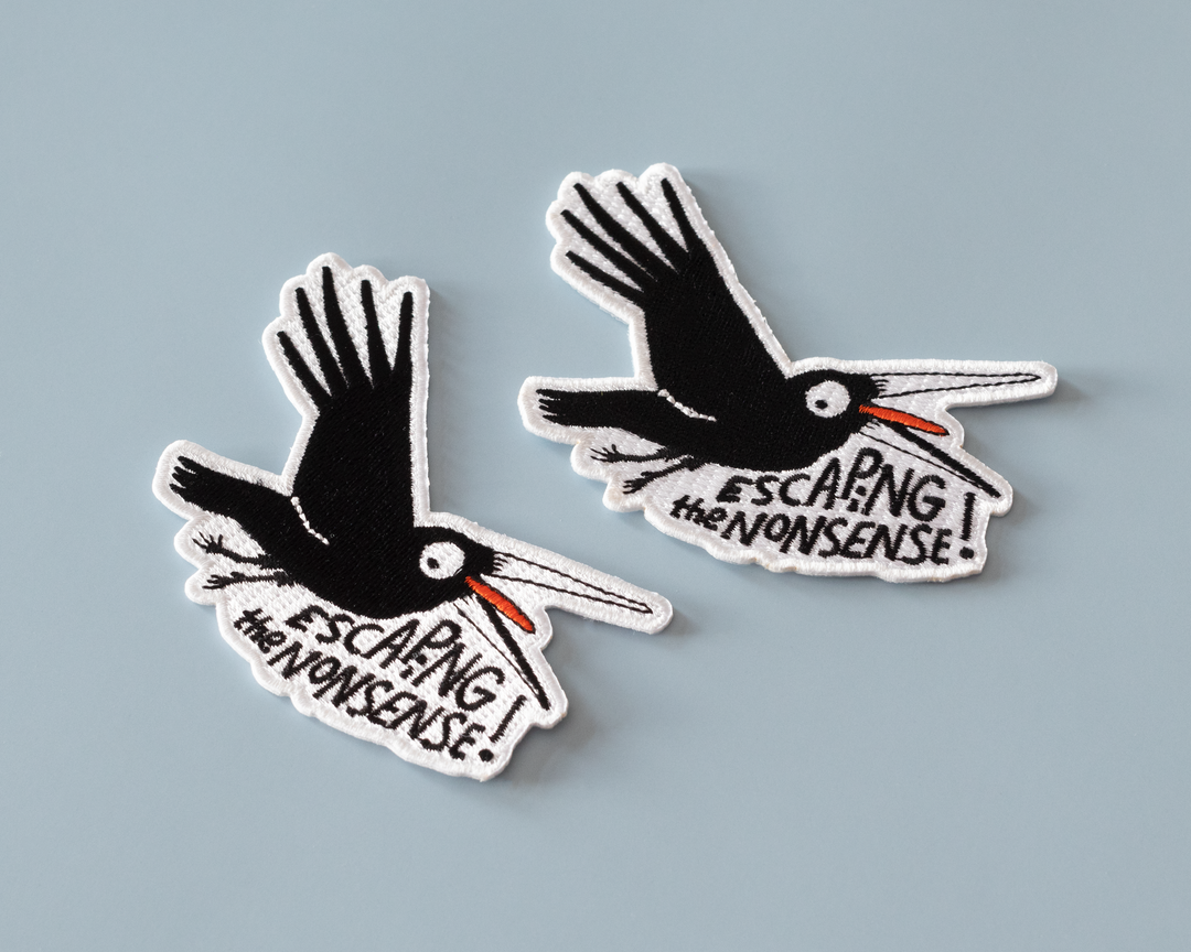 Sarcastic Crow Iron-On Patch