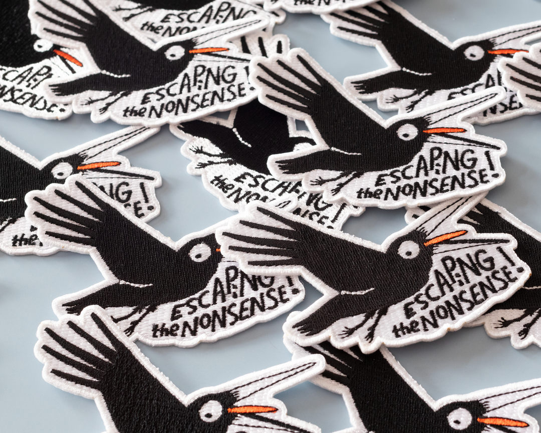 Sarcastic Crow Iron-On Patch