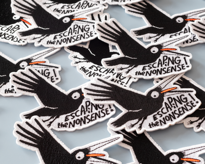 Sarcastic Crow Iron-On Patch