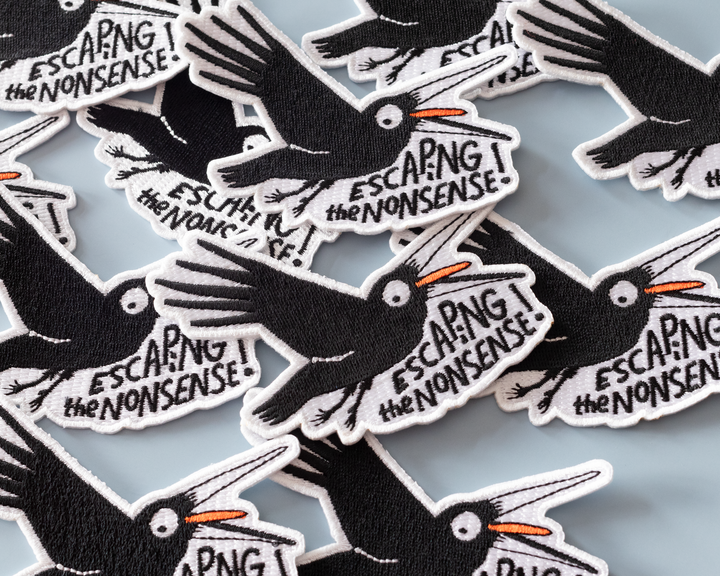 Sarcastic Crow Iron-On Patch