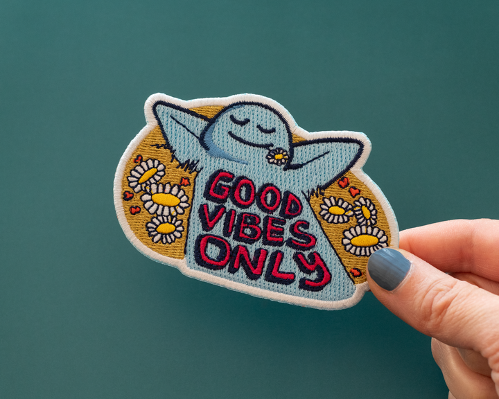 Good Vibes Only Iron-On Patch