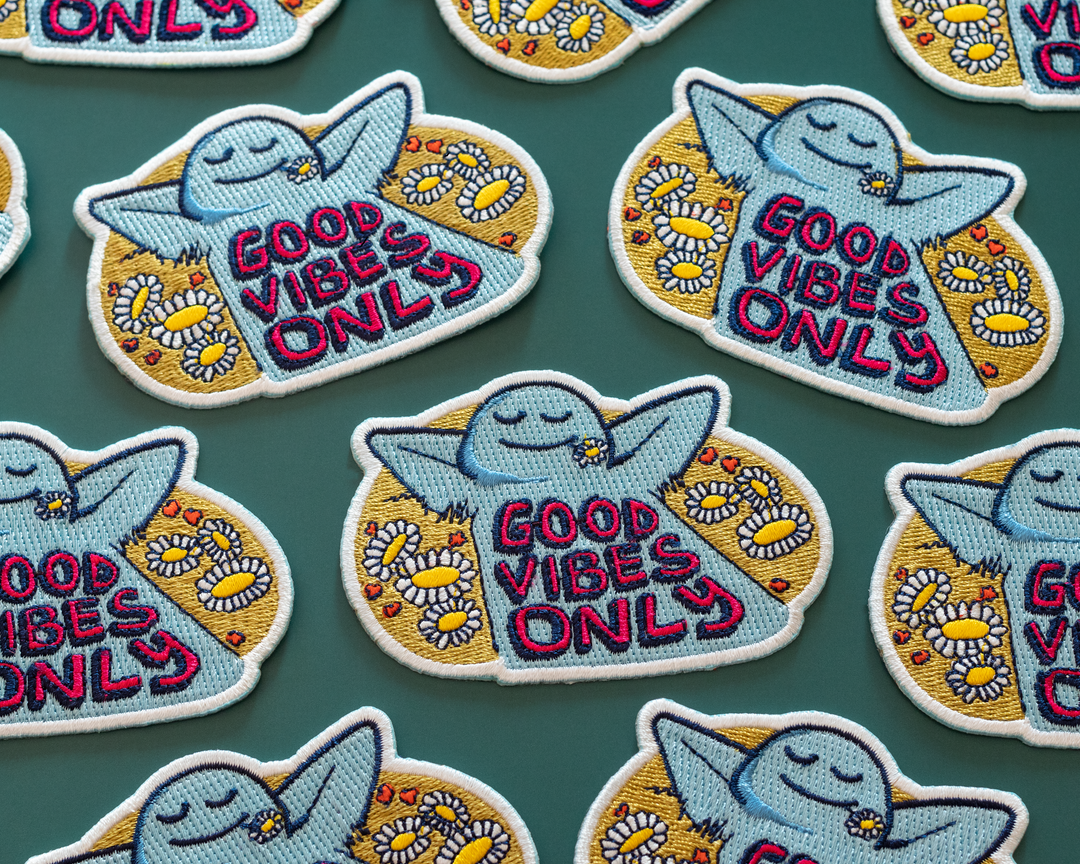 Good Vibes Only Iron-On Patch