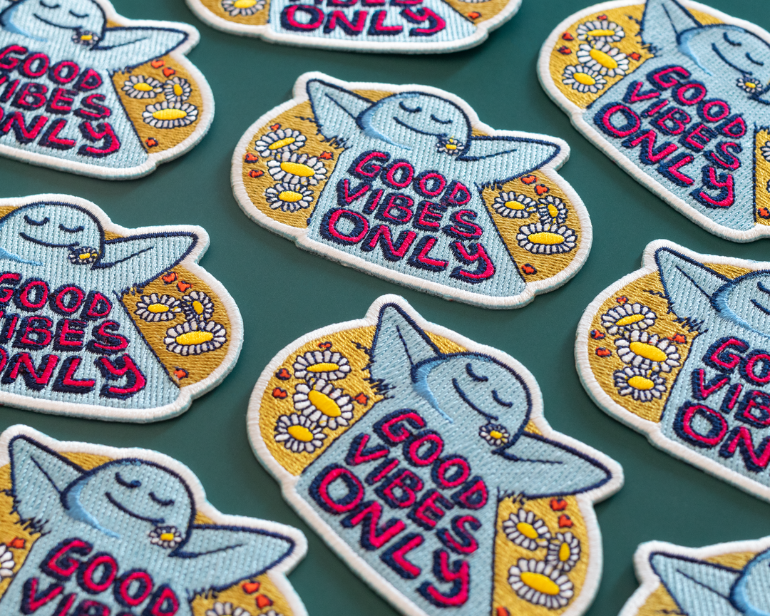 Good Vibes Only Iron-On Patch