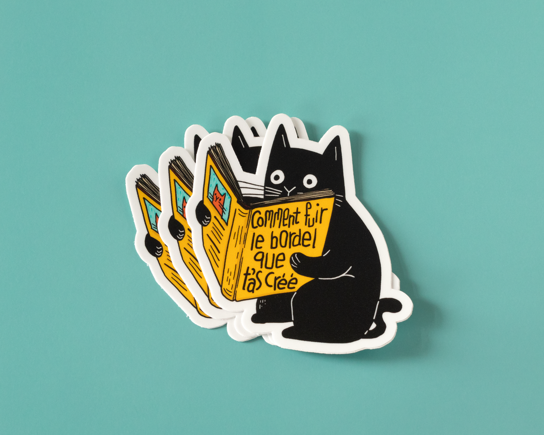 Comment Fuir Le Bordel Vinyl Sticker