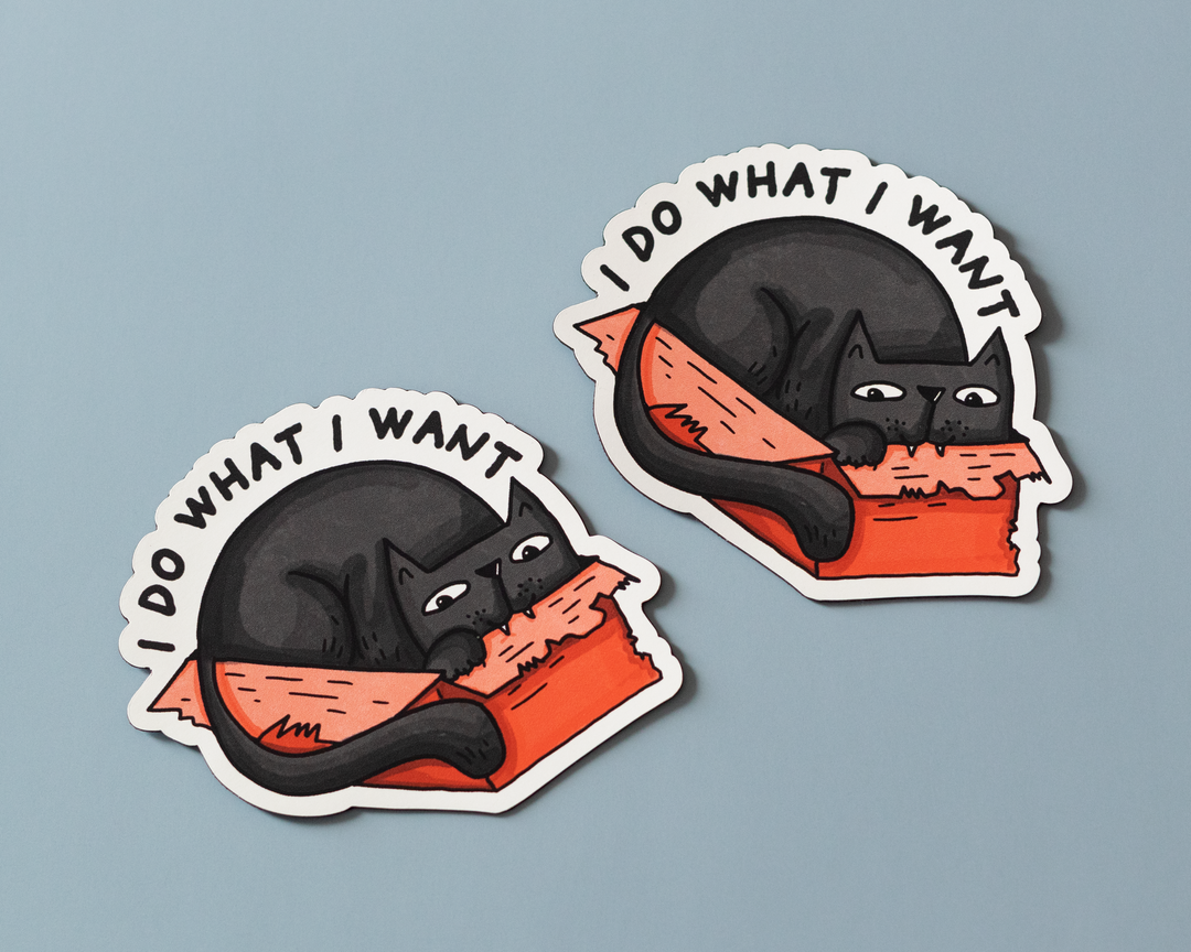 I Do What I Want Cat Magnet