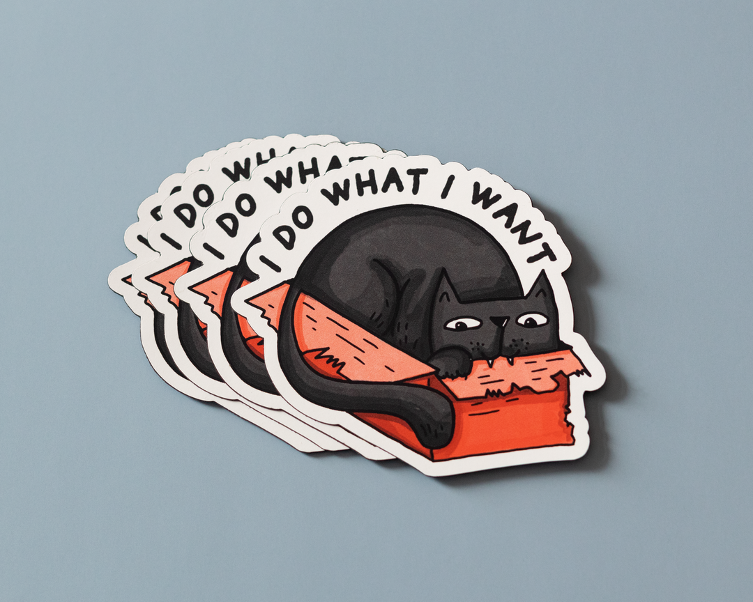 I Do What I Want Cat Magnet