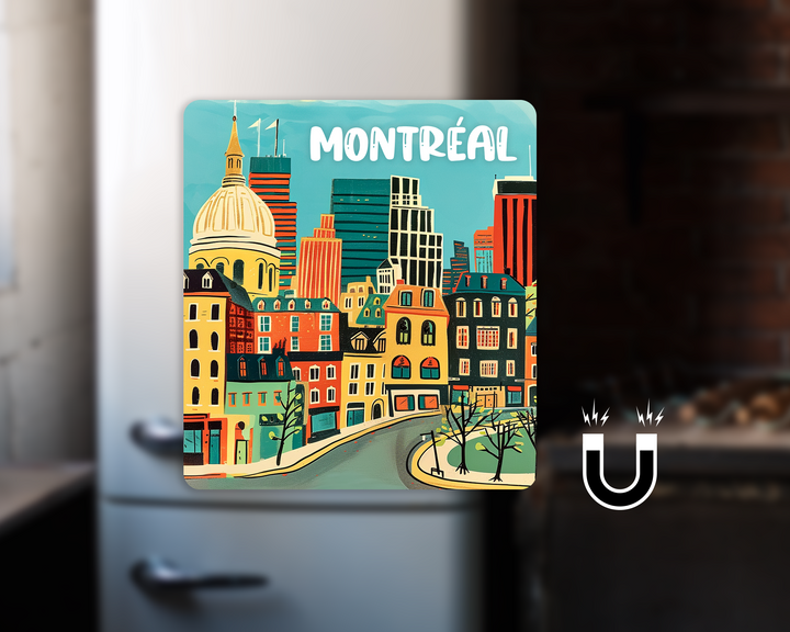 Montreal Cityscape Magnet