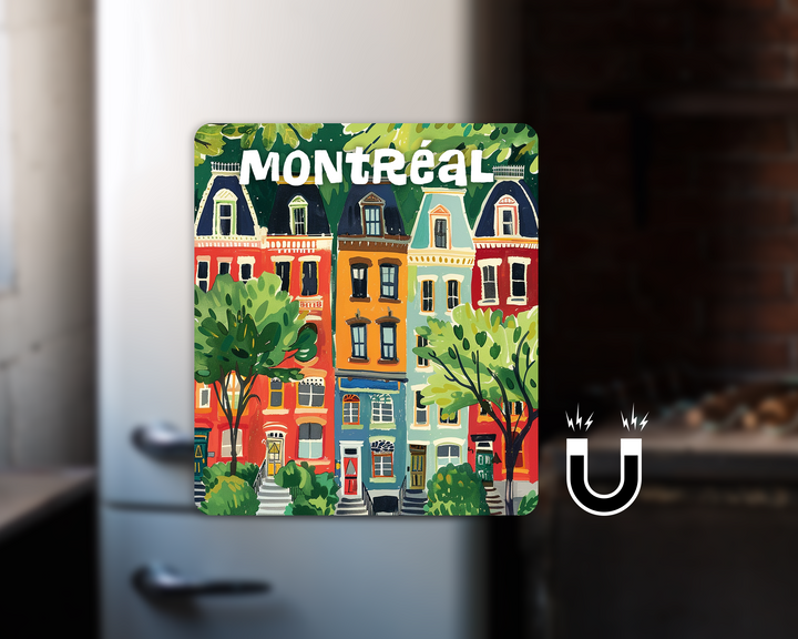 Montreal Row Houses Magnet