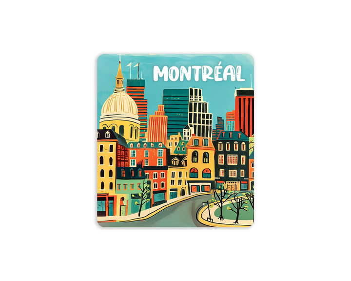 Montreal Colorful Urban Vinyl Sticker